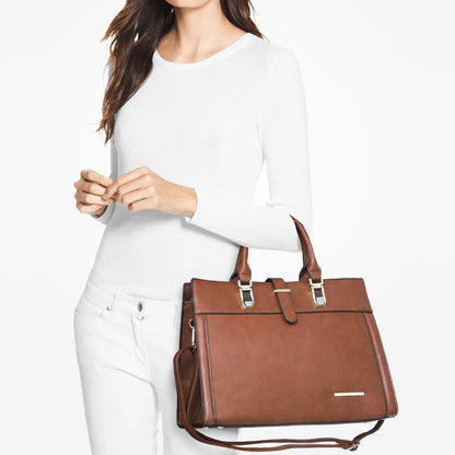 Latte Leather Tote