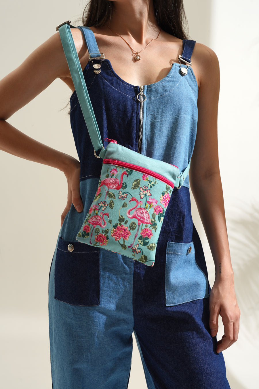 Tropical Peacock Sling Bag