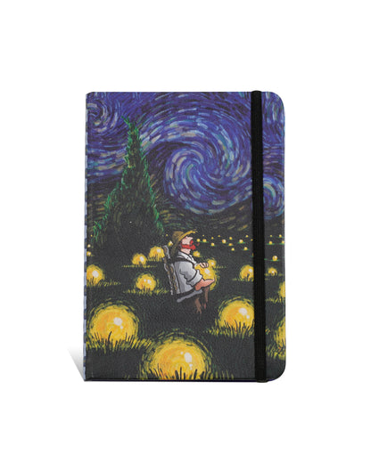 Starry Night 8 X 6 Vegan Leather  Notebook