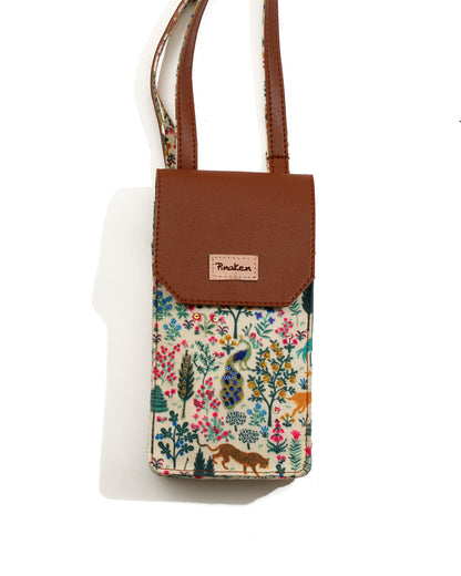 Peacock Garden Mobile Sling Bag